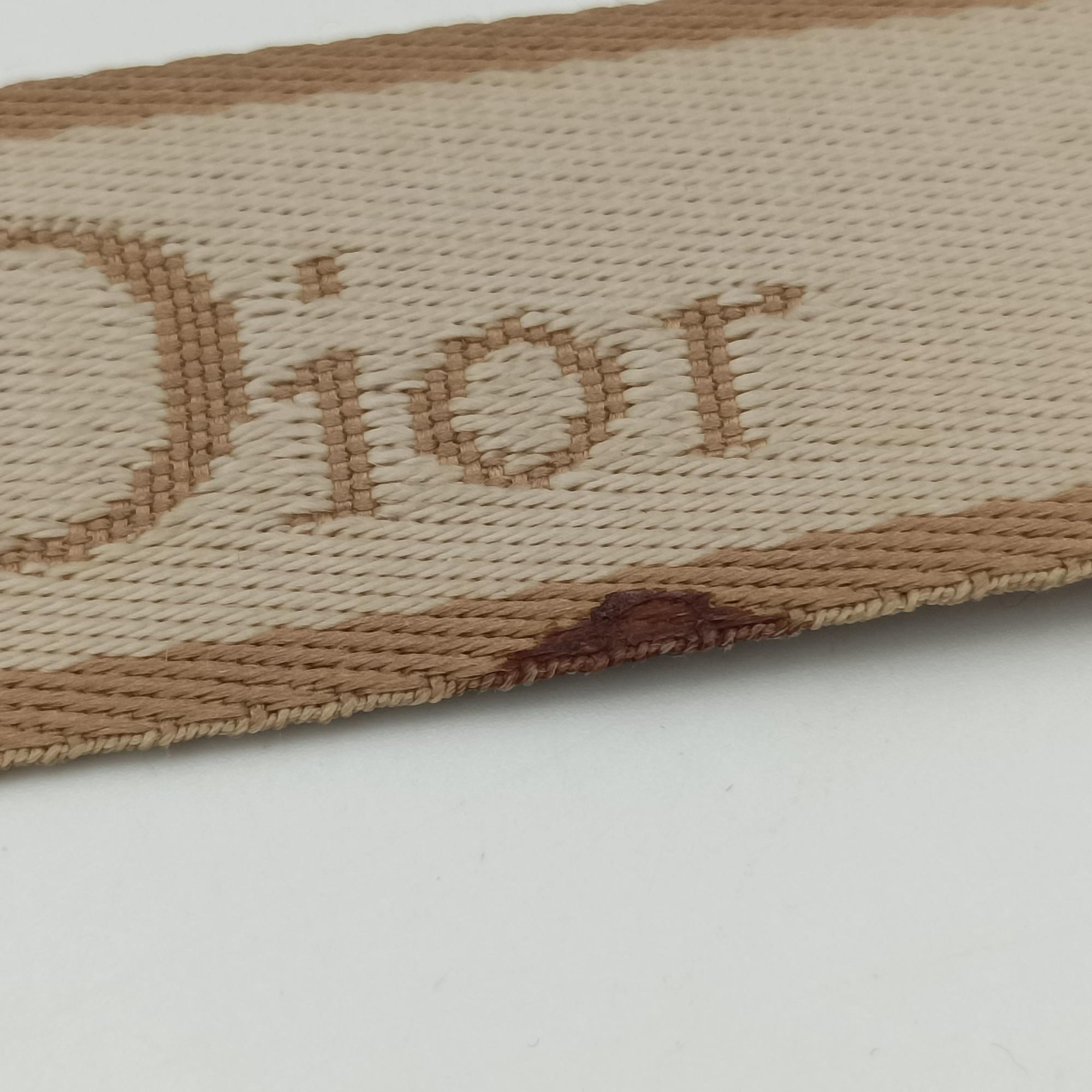 Pre-owned Christian Dior Trotter Flower Beige PVC Coated Canvas Floral Embroidery  shoulderbag | stylenewstar