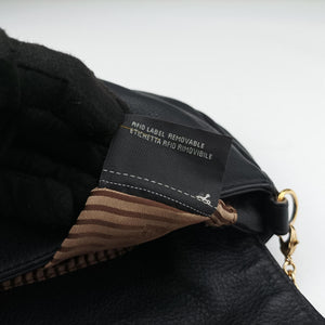 Pre-owned Fendi Fendista Pochette Black Leather 8M0276 shoulderbag | stylenewstar