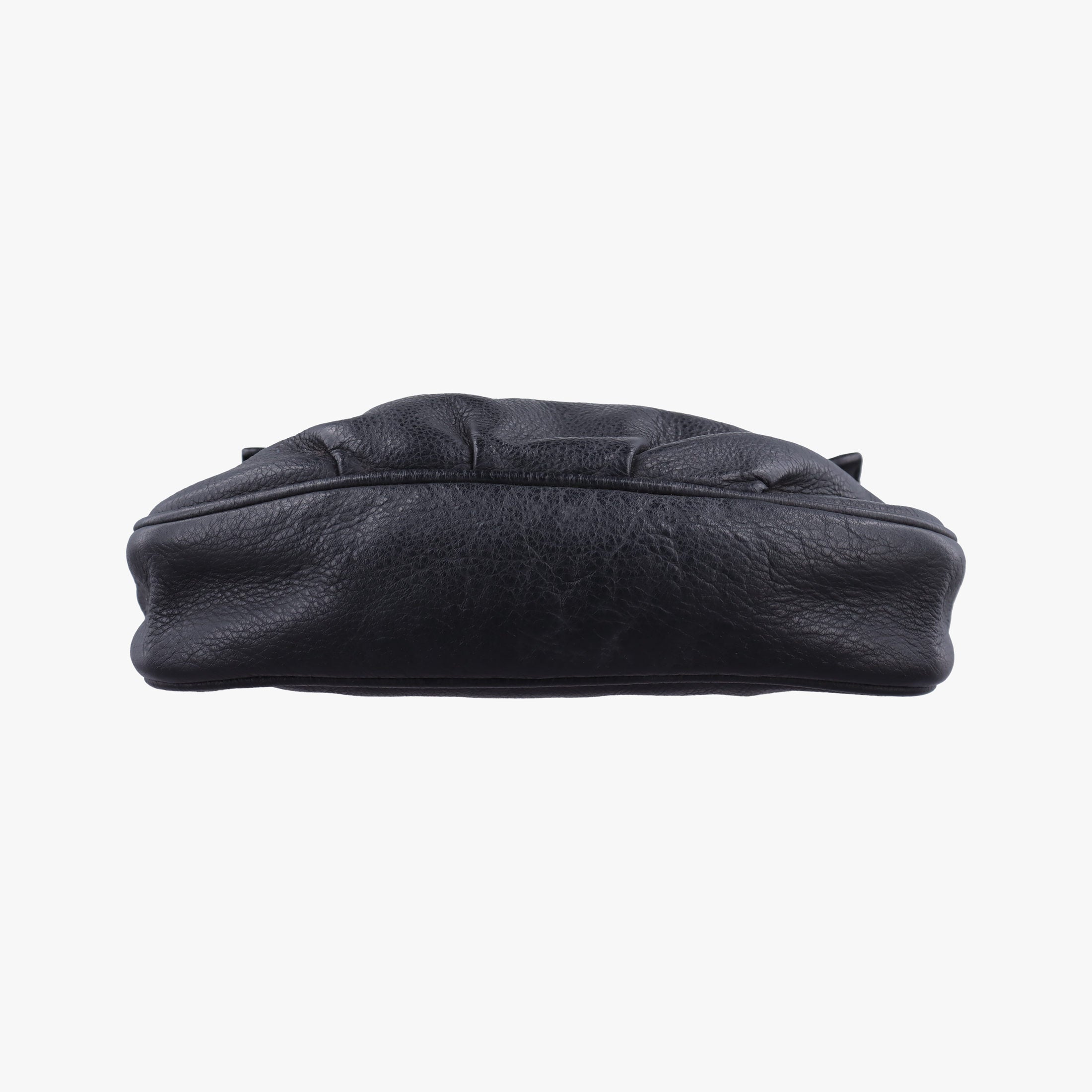Pre-owned Fendi Fendista Pochette Black Leather 8M0276 shoulderbag | stylenewstar