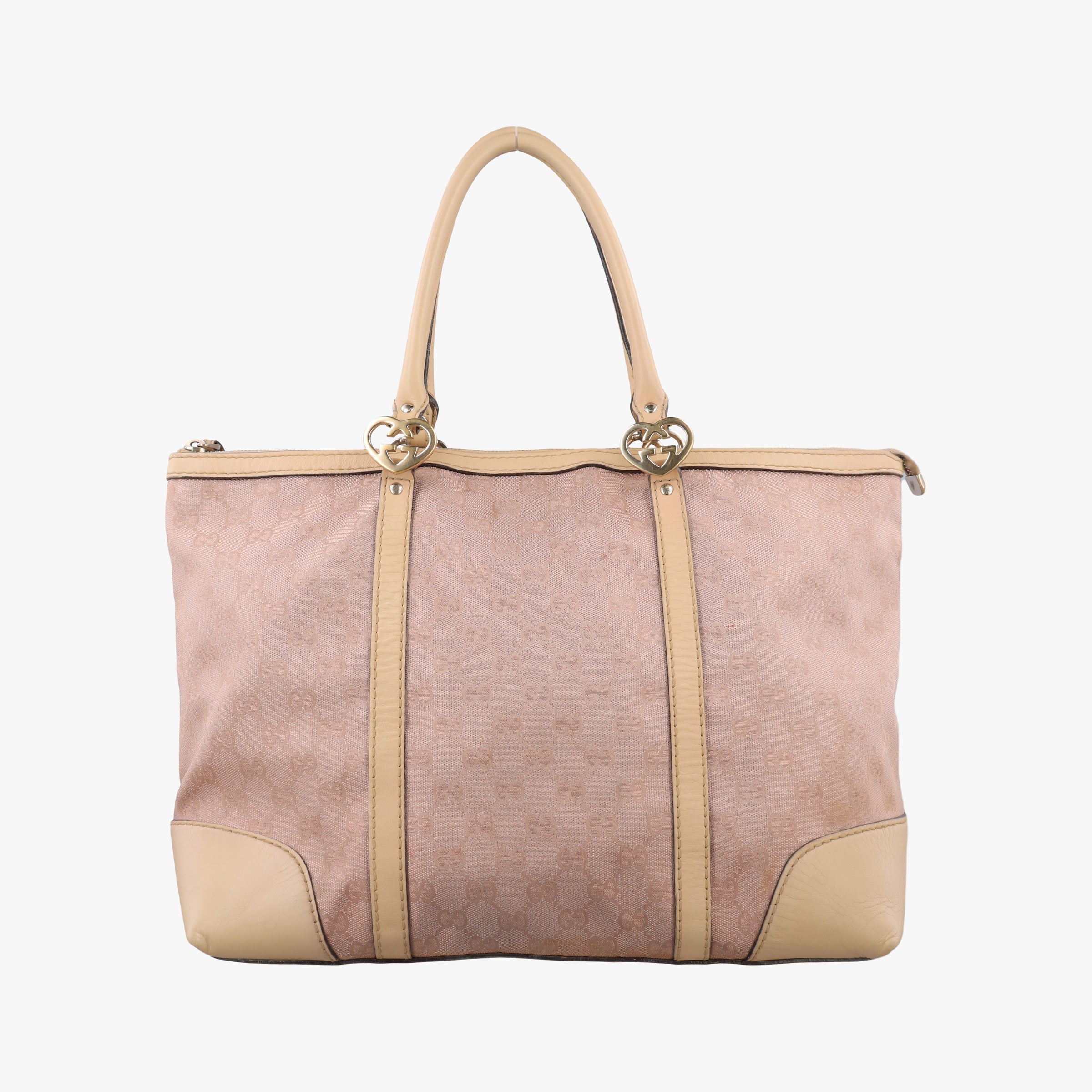 Secondhand Gucci Lovely Pink Canvas×Leather 257068 shoulderbag | stylenewstar