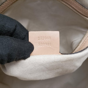 Secondhand Gucci Lovely Pink Canvas×Leather 257068 shoulderbag | stylenewstar