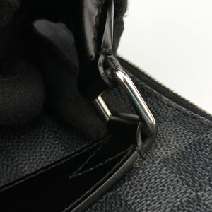 Pre-owned Louis Vuitton Porte Documents Jour Noir Damier Graphite N48224 shoulderbag | stylenewstar