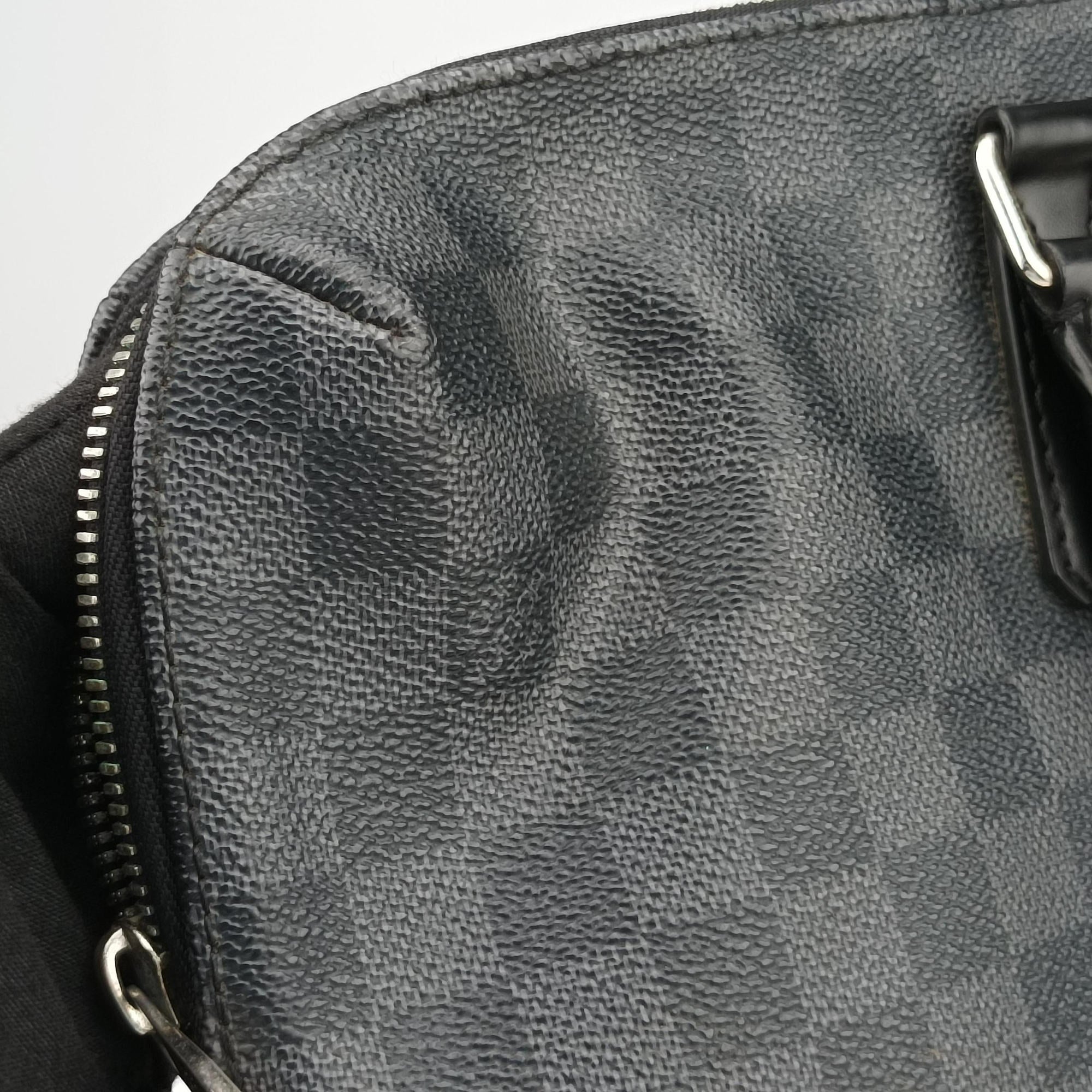 Pre-owned Louis Vuitton Porte Documents Jour Noir Damier Graphite N48224 shoulderbag | stylenewstar