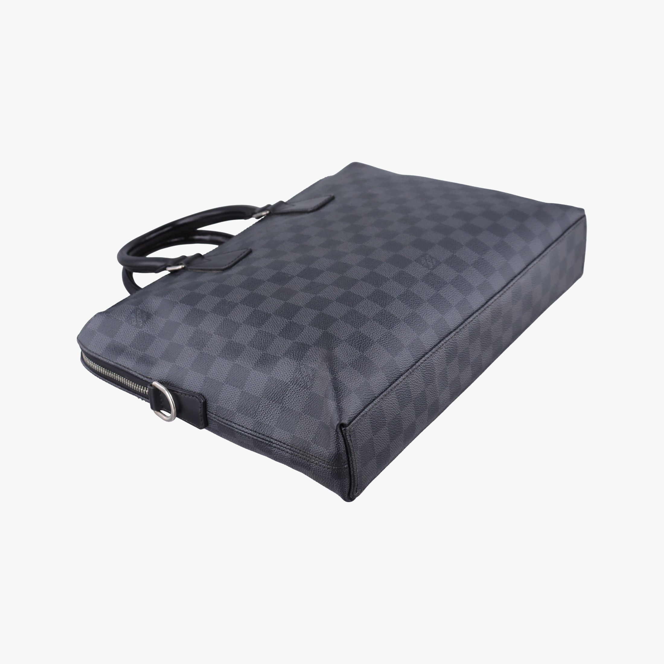 Pre-owned Louis Vuitton Porte Documents Jour Noir Damier Graphite N48224 shoulderbag | stylenewstar