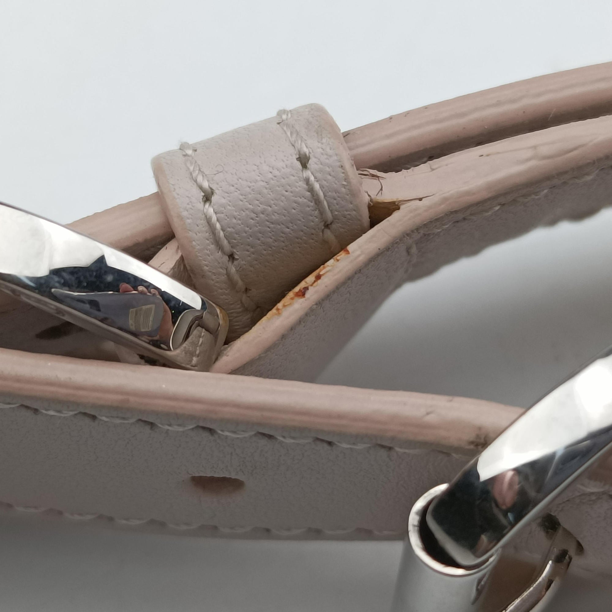 Pre-owned Christian Dior granville Gray × Pink lambskin  shoulderbag | stylenewstar