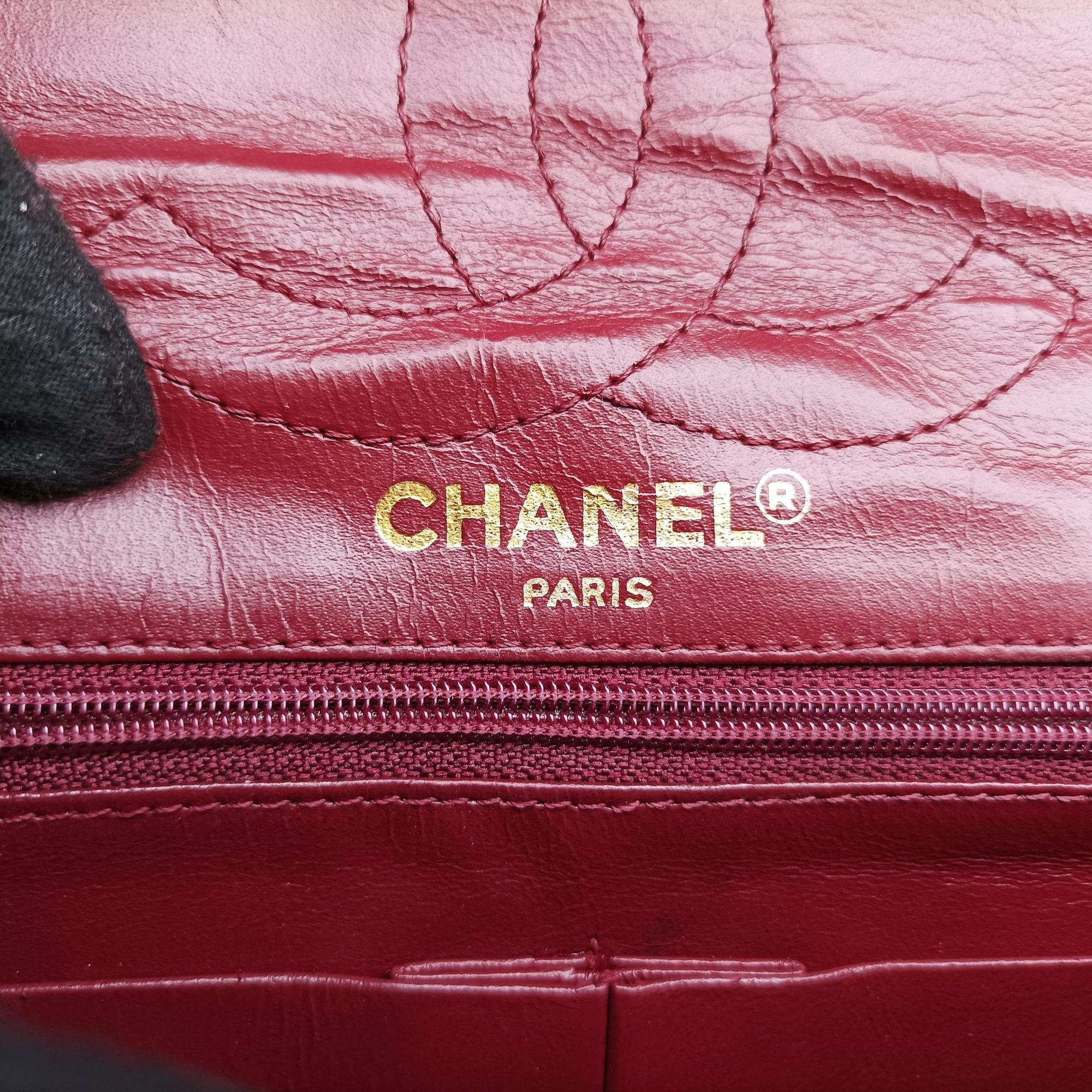 Vintage Chanel Matelasse W Flap Chain Black lambskin  shoulderbag | stylenewstar