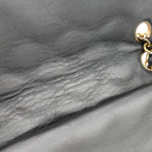 Vintage Chanel Matelasse W Flap Chain Black lambskin  shoulderbag | stylenewstar