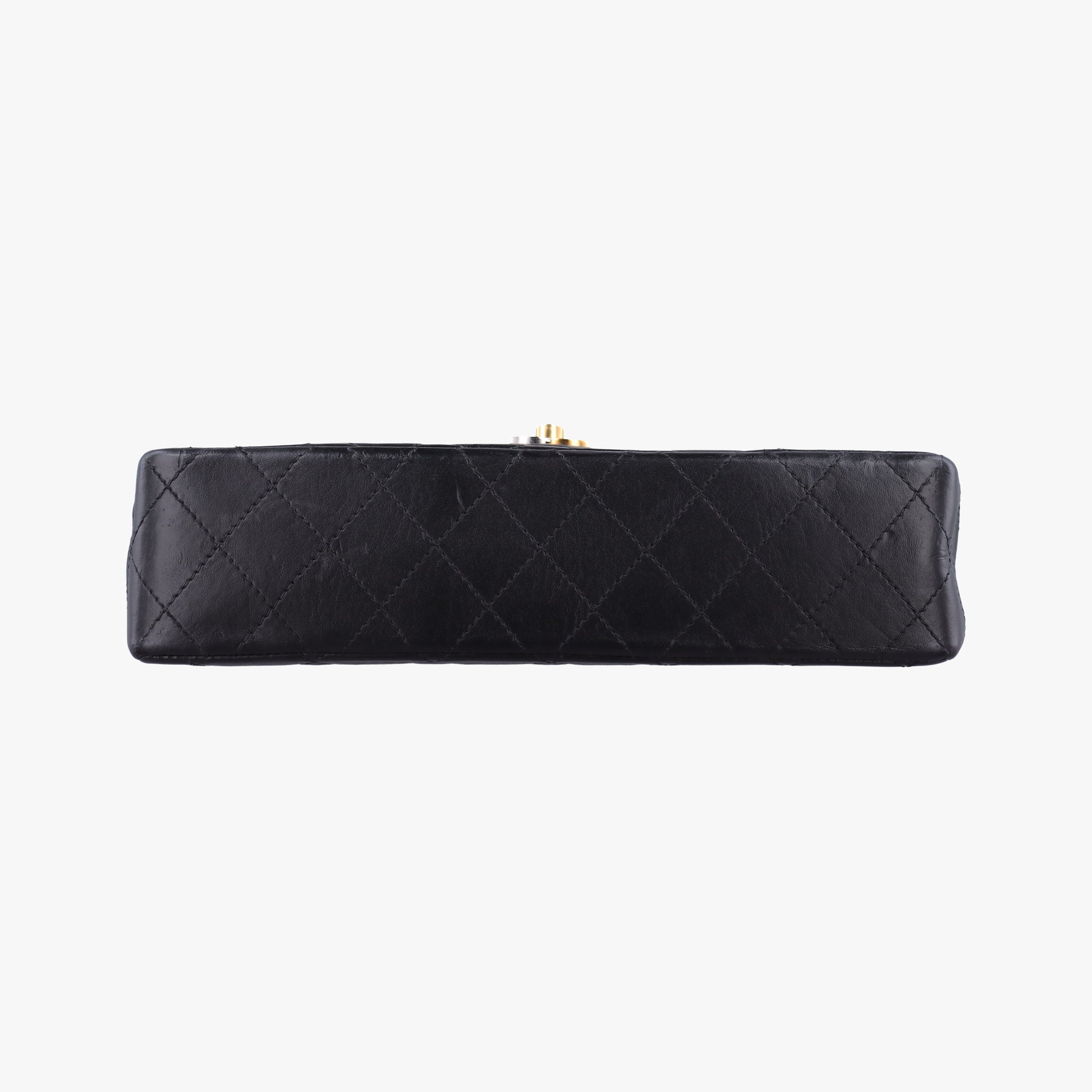 Vintage Chanel Matelasse W Flap Chain Black lambskin  shoulderbag | stylenewstar