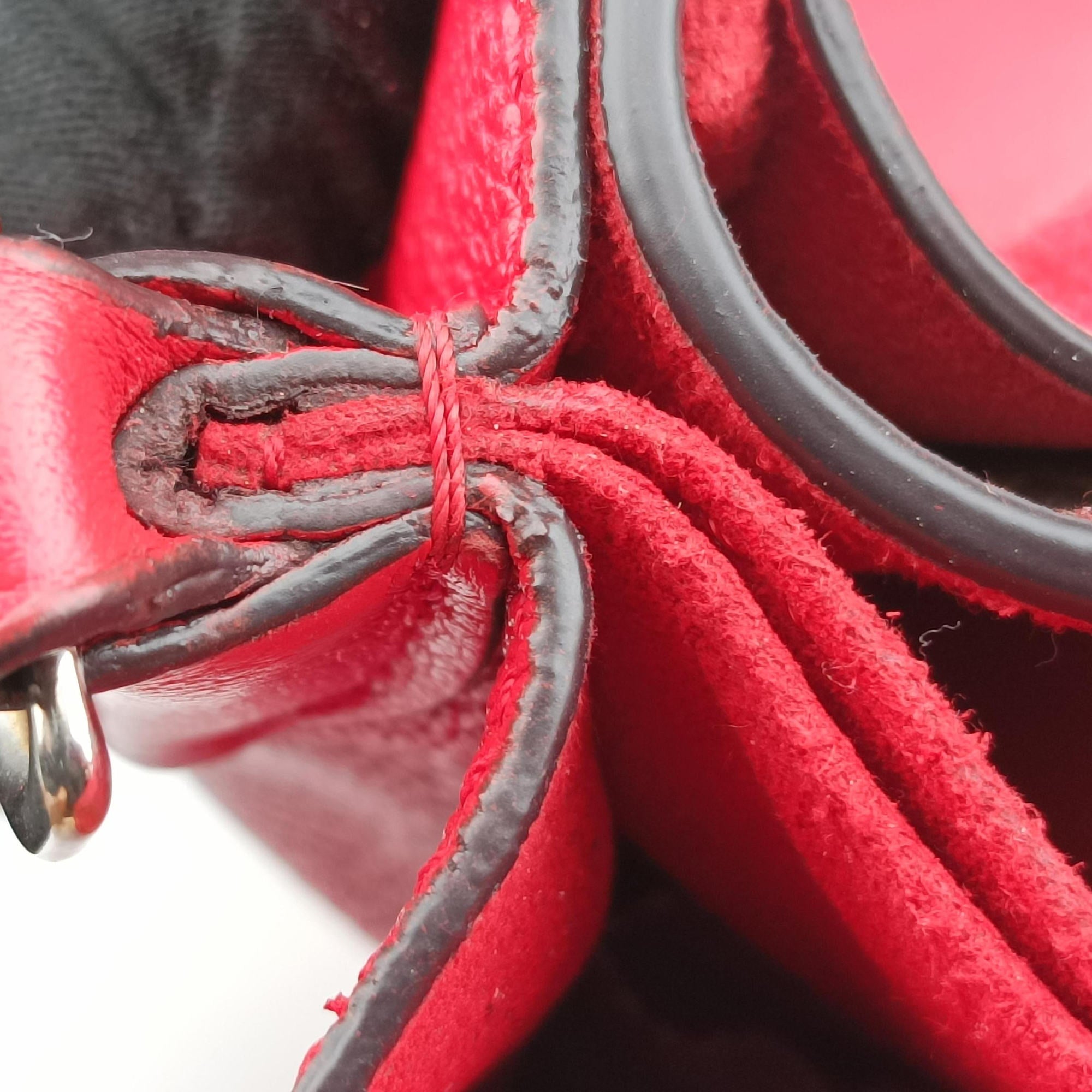 Pre-owned Louis Vuitton VaugirardPM Brown × Coquelicot Monogram Canvas×calf leather M44548 shoulderbag | stylenewstar