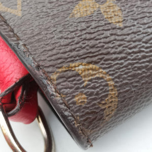 Pre-owned Louis Vuitton VaugirardPM Brown × Coquelicot Monogram Canvas×calf leather M44548 shoulderbag | stylenewstar