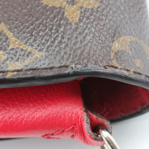 Pre-owned Louis Vuitton VaugirardPM Brown × Coquelicot Monogram Canvas×calf leather M44548 shoulderbag | stylenewstar