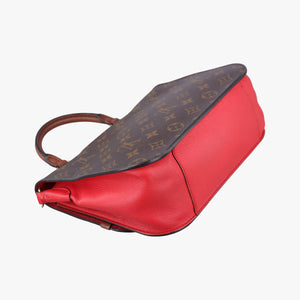 Pre-owned Louis Vuitton VaugirardPM Brown × Coquelicot Monogram Canvas×calf leather M44548 shoulderbag | stylenewstar
