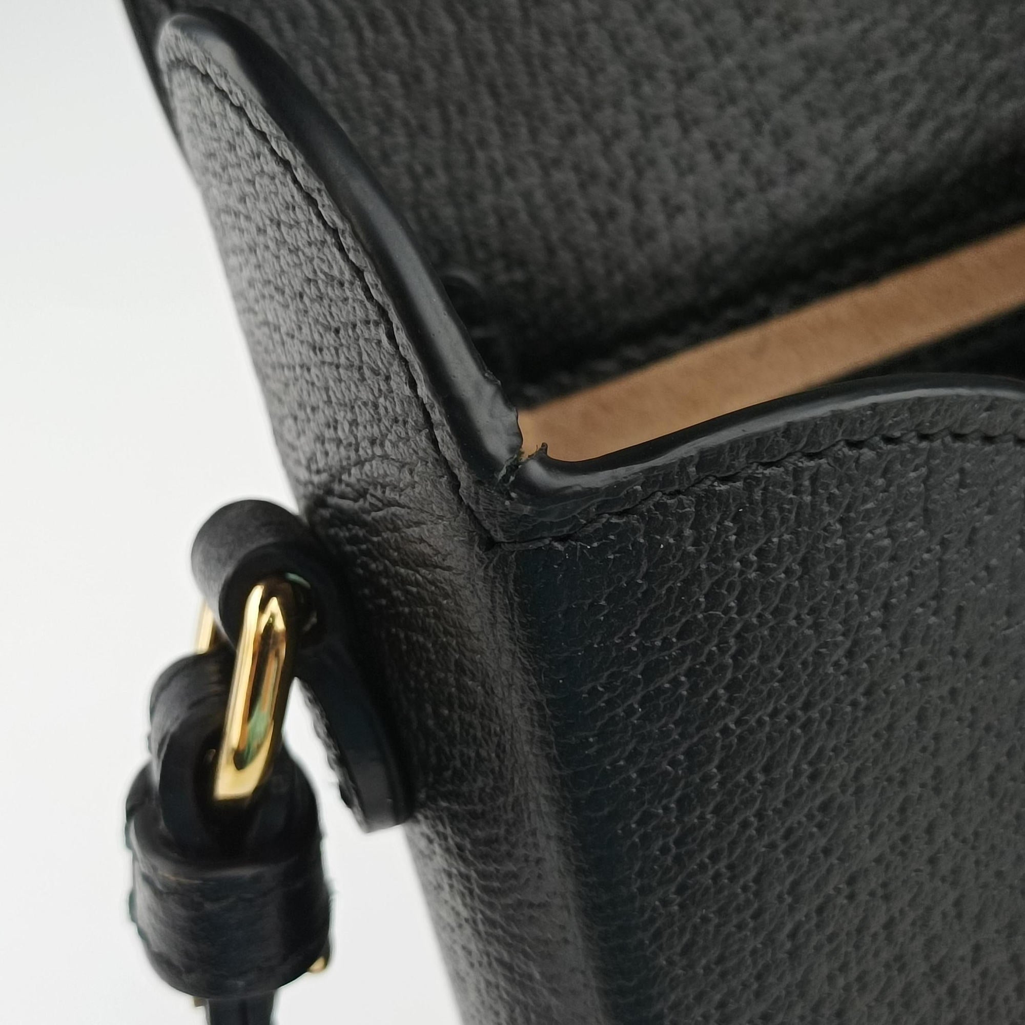 Pre-owned Gucci Horsebit 1955 Black Leather 732302 shoulderbag | stylenewstar