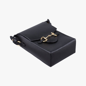 Pre-owned Gucci Horsebit 1955 Black Leather 732302 shoulderbag | stylenewstar