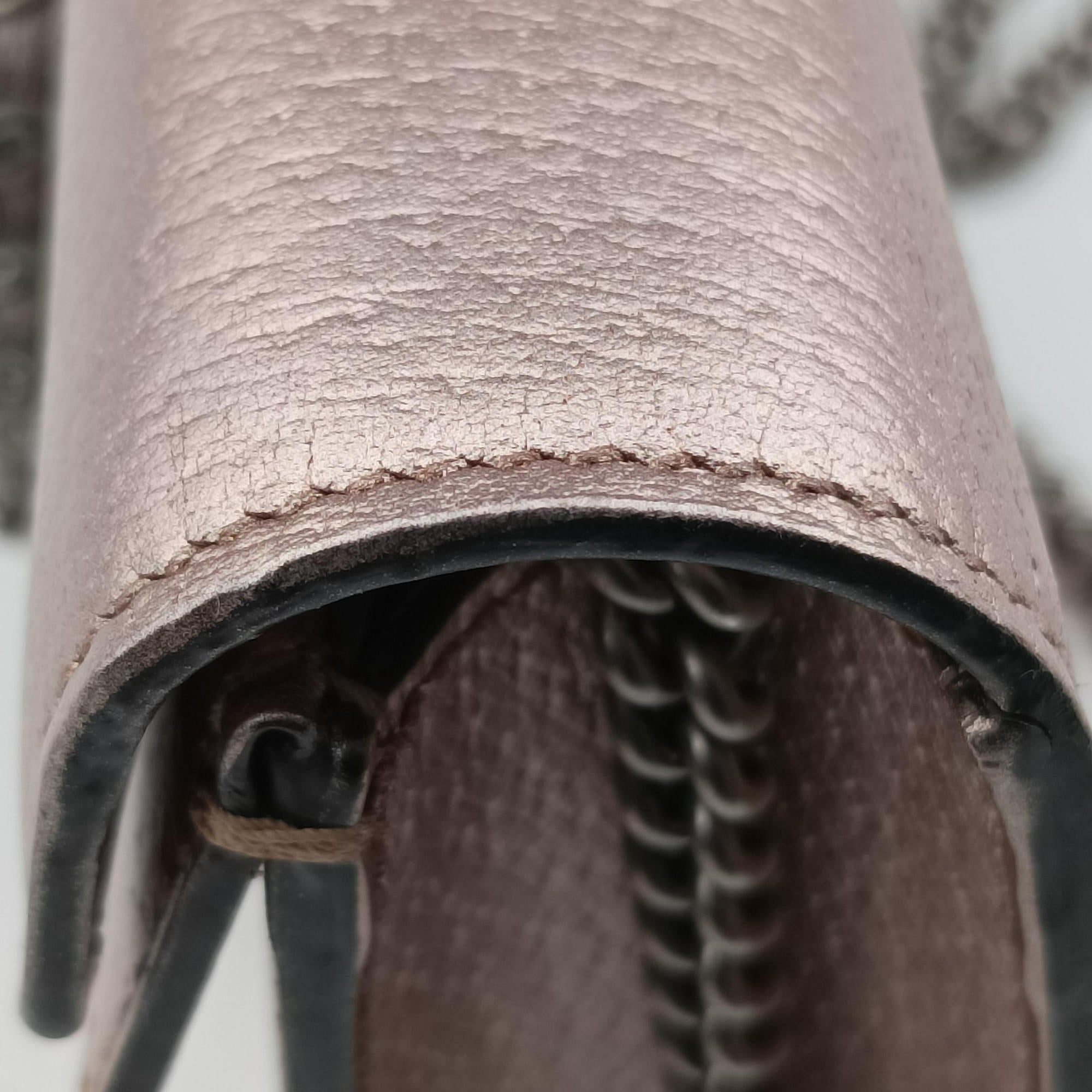 Secondhand Gucci Dionysus Rose Gold Leather 476432 shoulderbag | stylenewstar