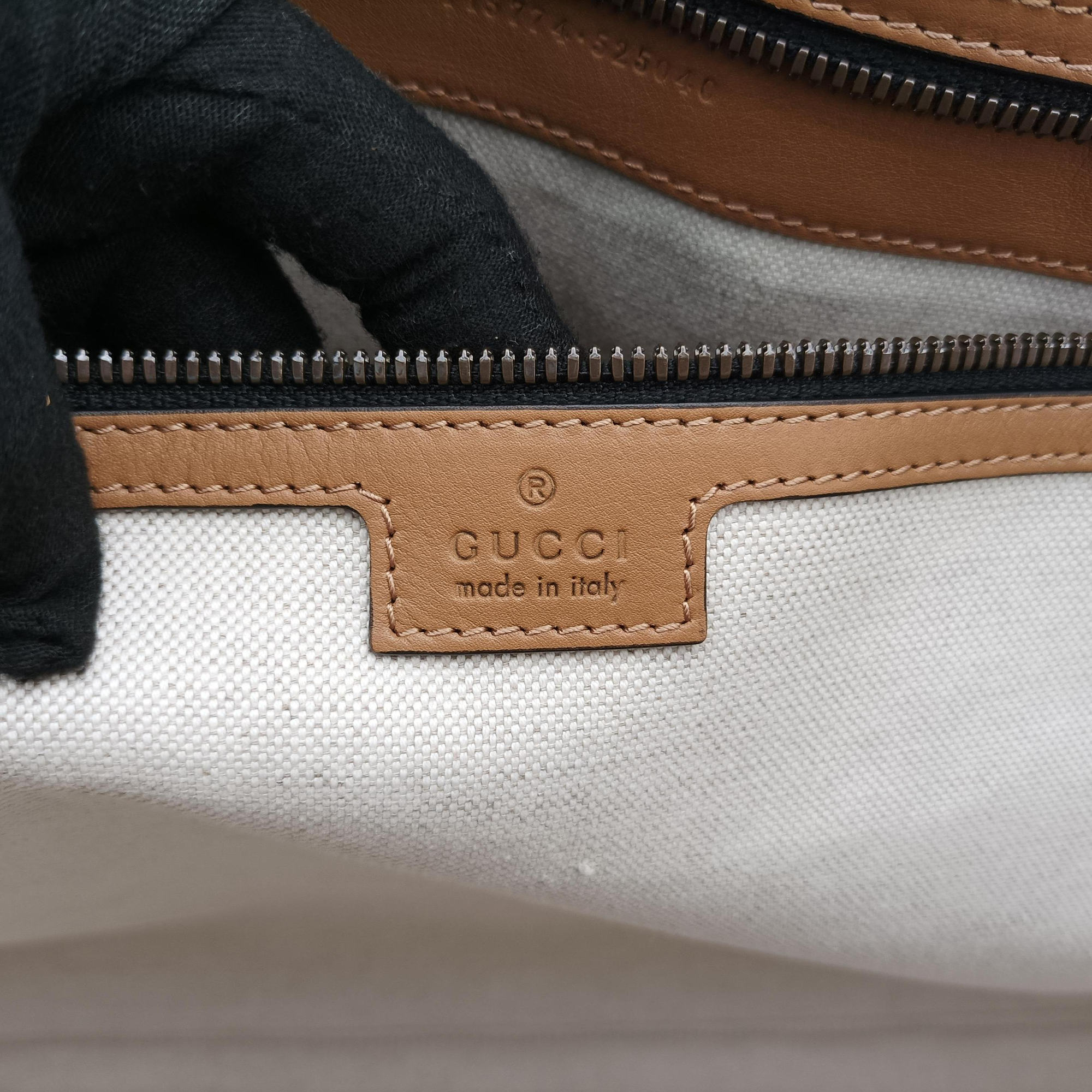 Pre-owned Gucci Ophidia Black × Brown × Multicolor Leather×Canvas 715774 shoulderbag | stylenewstar