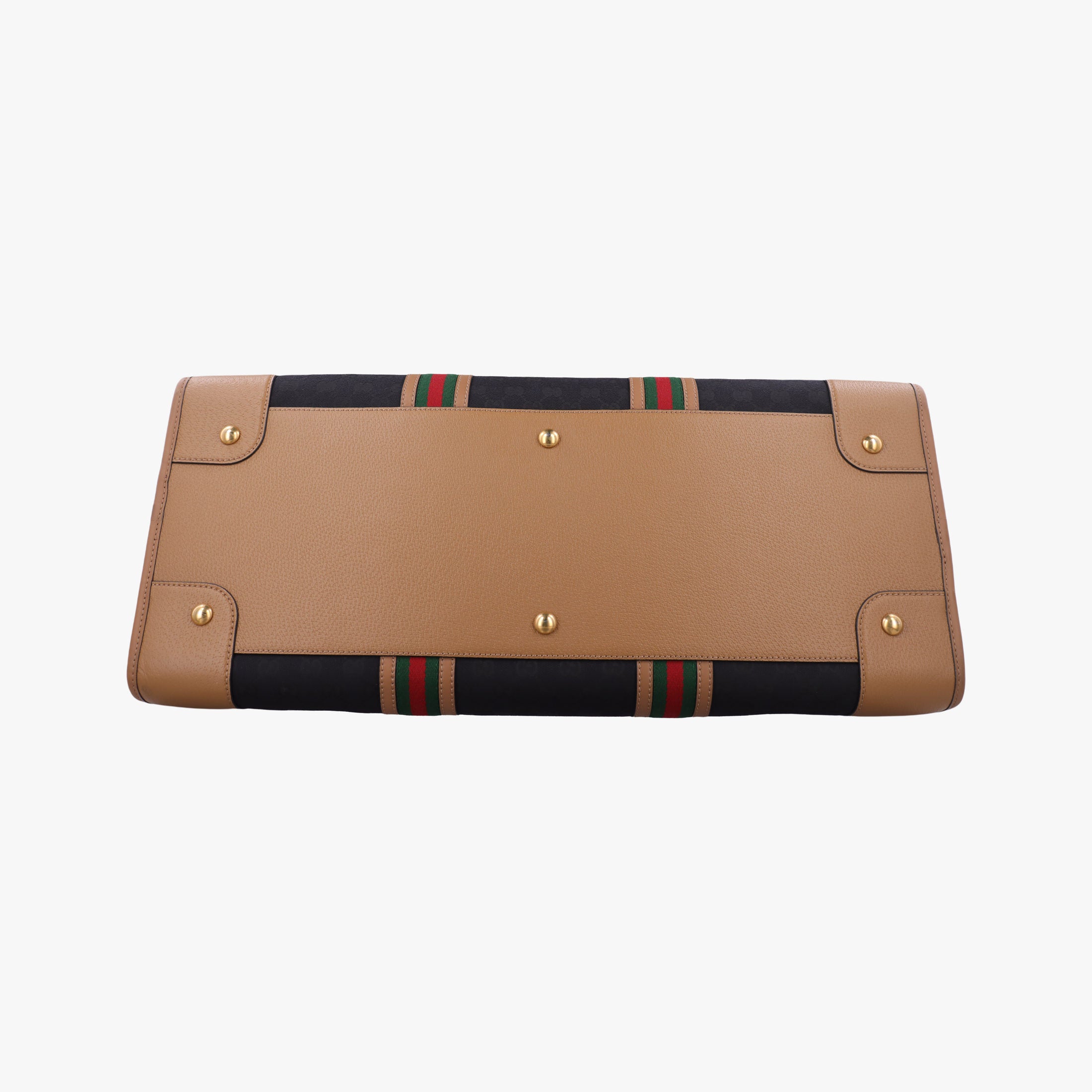 Pre-owned Gucci Ophidia Black × Brown × Multicolor Leather×Canvas 715774 shoulderbag | stylenewstar