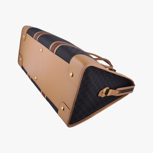 Pre-owned Gucci Ophidia Black × Brown × Multicolor Leather×Canvas 715774 shoulderbag | stylenewstar