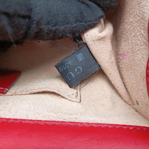 Pre-owned Gucci Padlock Red Leather 409487 shoulderbag | stylenewstar