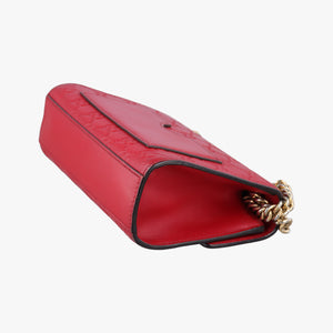 Pre-owned Gucci Padlock Red Leather 409487 shoulderbag | stylenewstar