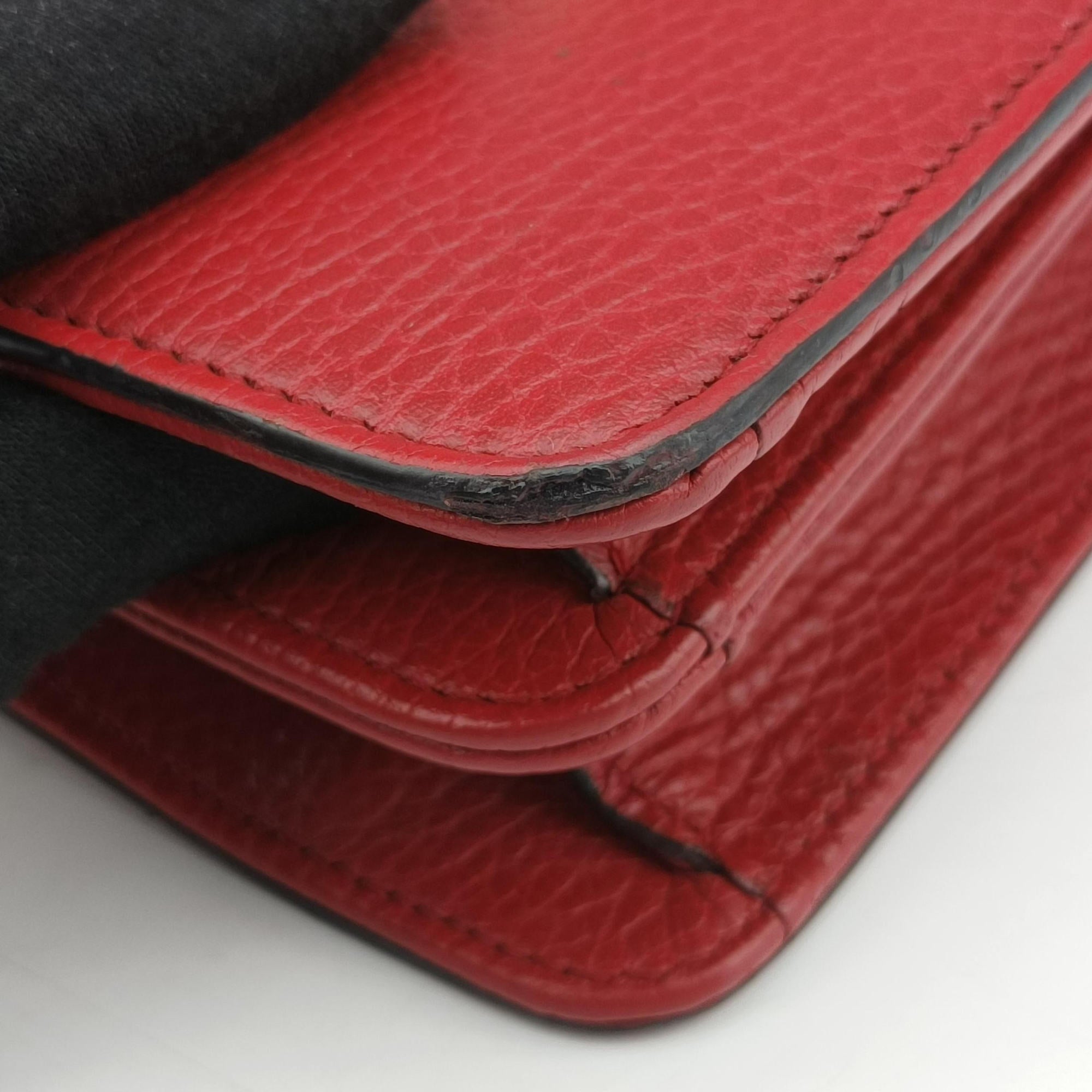 Pre-owned Gucci Interlocking G Red Leather 510304 shoulderbag | stylenewstar