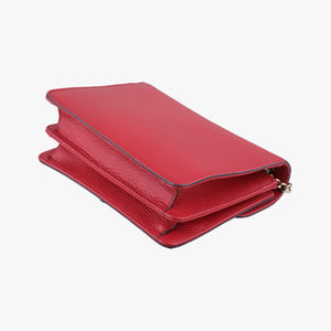 Pre-owned Gucci Interlocking G Red Leather 510304 shoulderbag | stylenewstar