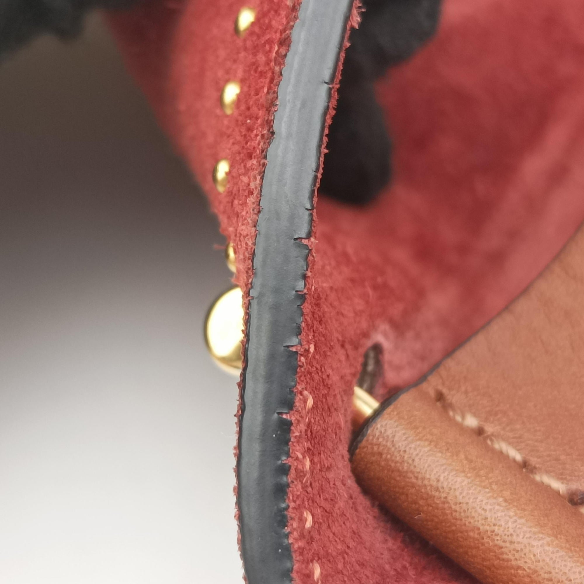 Pre-owned Chloe DREW Red × Brown Leather×Suede  shoulderbag | stylenewstar
