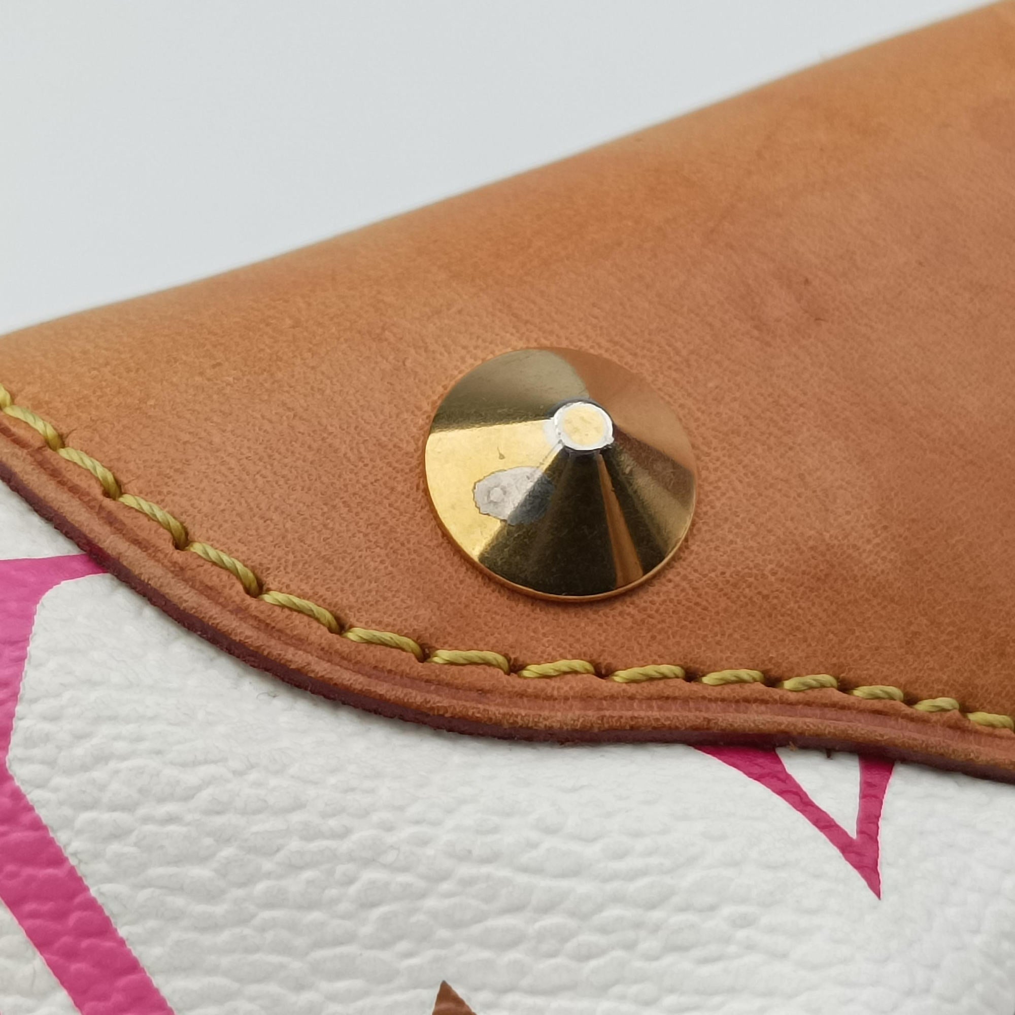 Pre-owned Louis Vuitton JUDY MM white Monogram Multicolor M40255 shoulderbag | stylenewstar