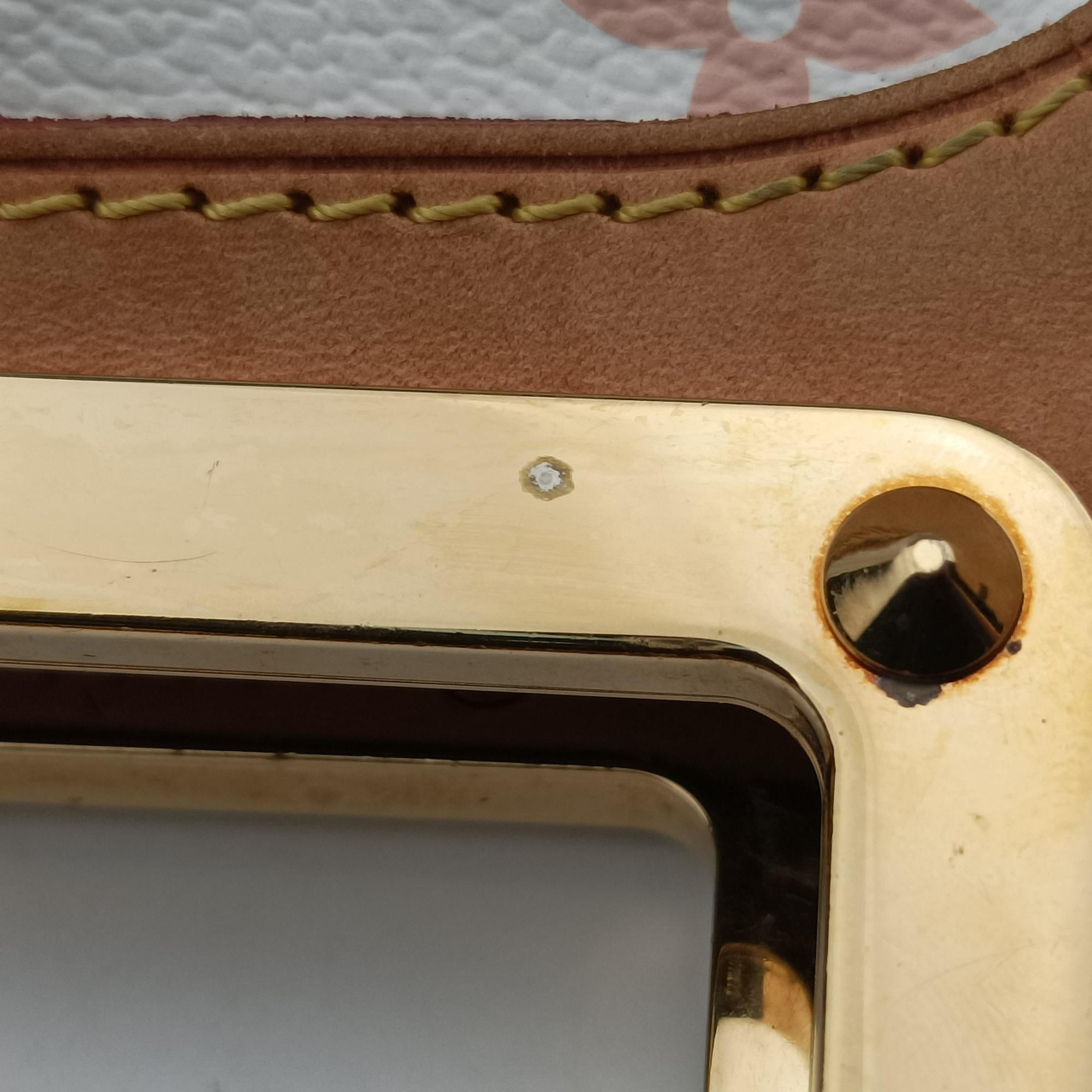 Pre-owned Louis Vuitton JUDY MM white Monogram Multicolor M40255 shoulderbag | stylenewstar