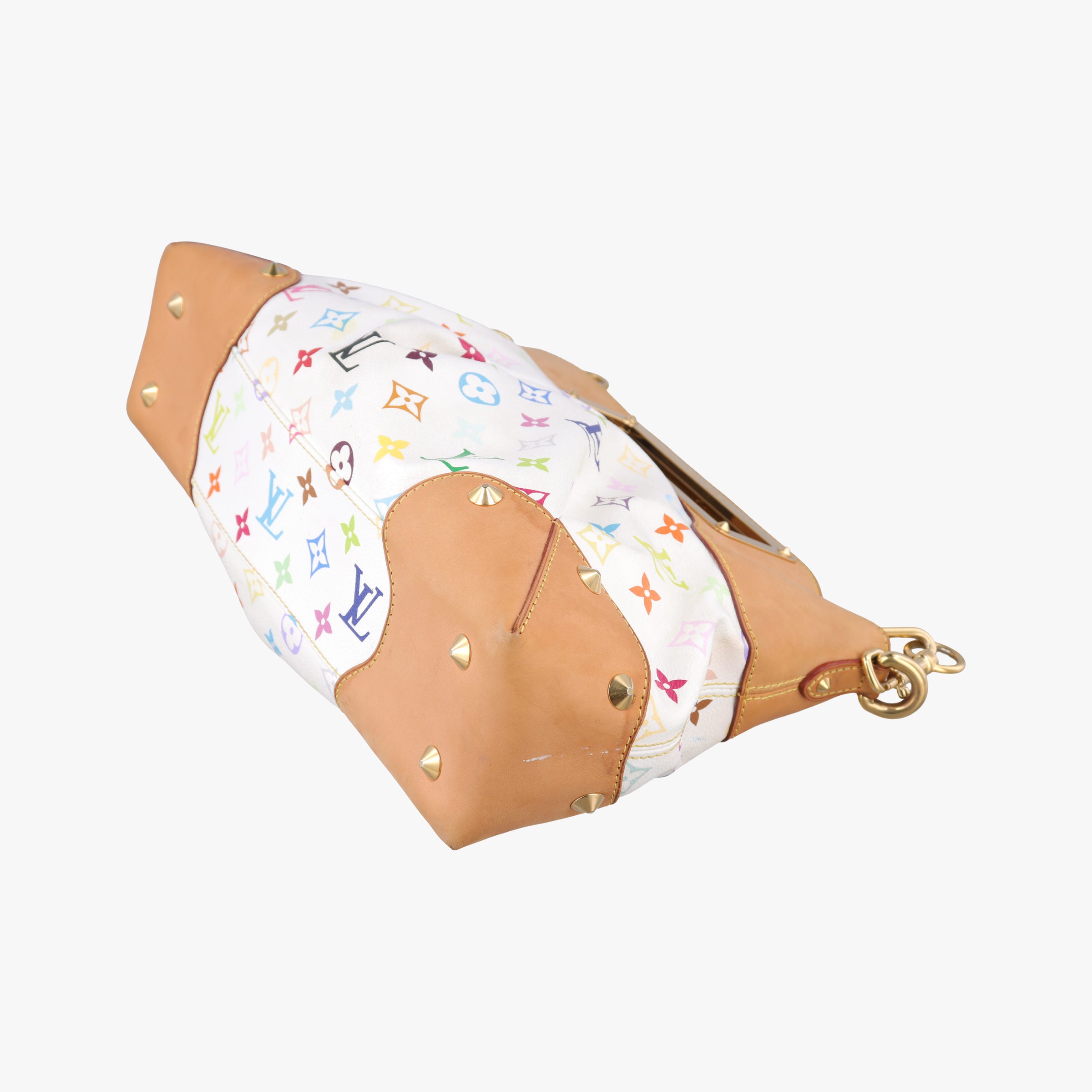 Pre-owned Louis Vuitton JUDY MM white Monogram Multicolor M40255 shoulderbag | stylenewstar