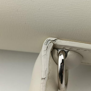 Pre-owned Delvaux Brillant White Leather  shoulderbag | stylenewstar