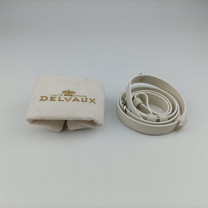 Pre-owned Delvaux Brillant White Leather  shoulderbag | stylenewstar