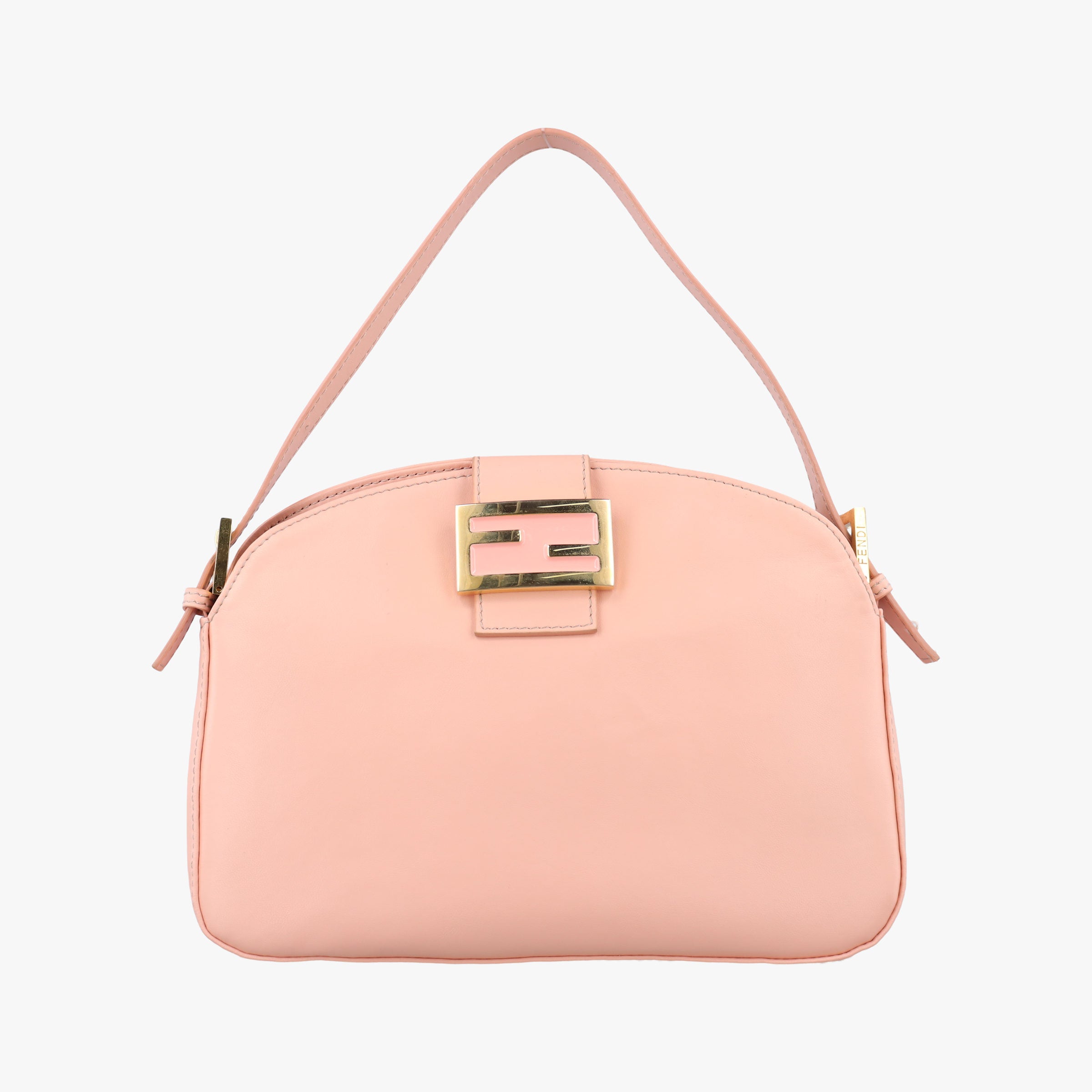 Pre-owned Fendi Mamma Baguette Pink Leather 26725 shoulderbag | stylenewstar