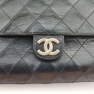 Pre-owned Chanel Matelasse 25 Push Lock Chain Black lambskin A03570 shoulderbag | stylenewstar