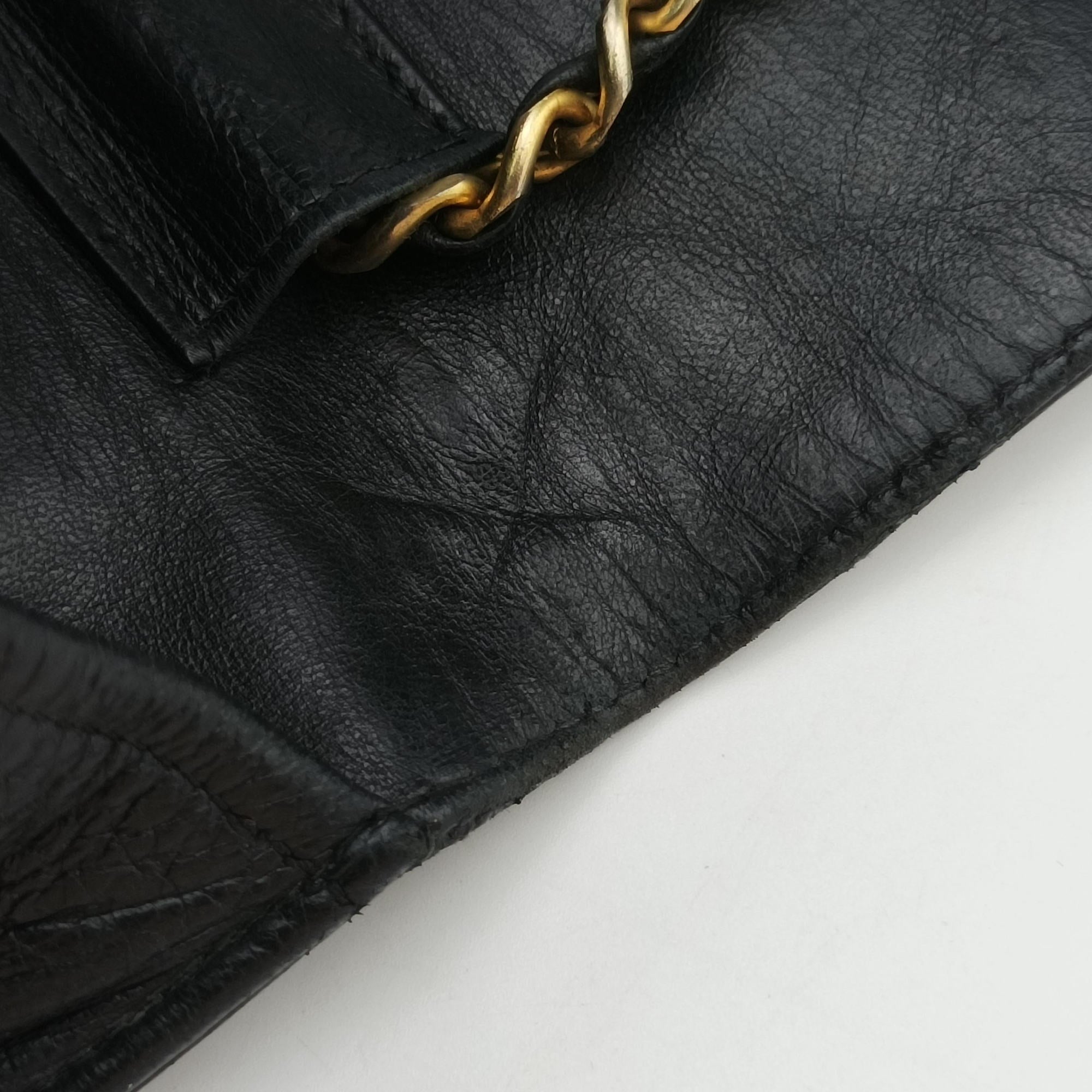 Pre-owned Chanel Matelasse 25 Push Lock Chain Black lambskin A03570 shoulderbag | stylenewstar