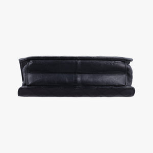 Pre-owned Chanel Matelasse 25 Push Lock Chain Black lambskin A03570 shoulderbag | stylenewstar
