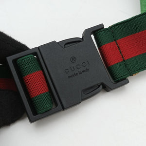 Pre-owned Gucci kids GG Top strawberry Print Green × Multi canvas 502095 bum bag/waist bag | stylenewstar