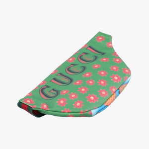 Pre-owned Gucci kids GG Top strawberry Print Green × Multi canvas 502095 bum bag/waist bag | stylenewstar