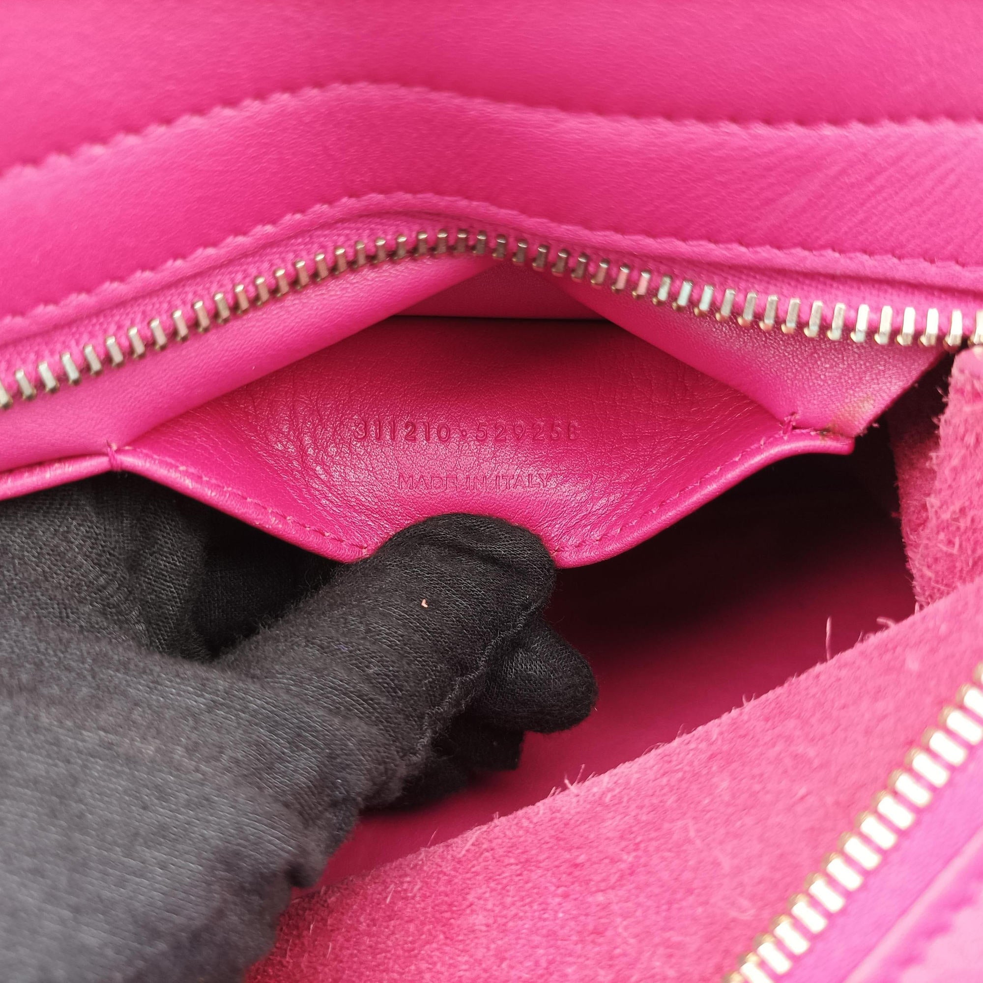 Pre-owned Yves Saint Laurent Y Ligne Petit Cabas Rose Leather 311210 shoulderbag | stylenewstar