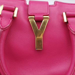 Pre-owned Yves Saint Laurent Y Ligne Petit Cabas Rose Leather 311210 shoulderbag | stylenewstar