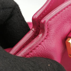 Pre-owned Yves Saint Laurent Y Ligne Petit Cabas Rose Leather 311210 shoulderbag | stylenewstar