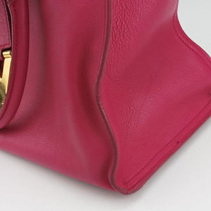 Pre-owned Yves Saint Laurent Y Ligne Petit Cabas Rose Leather 311210 shoulderbag | stylenewstar