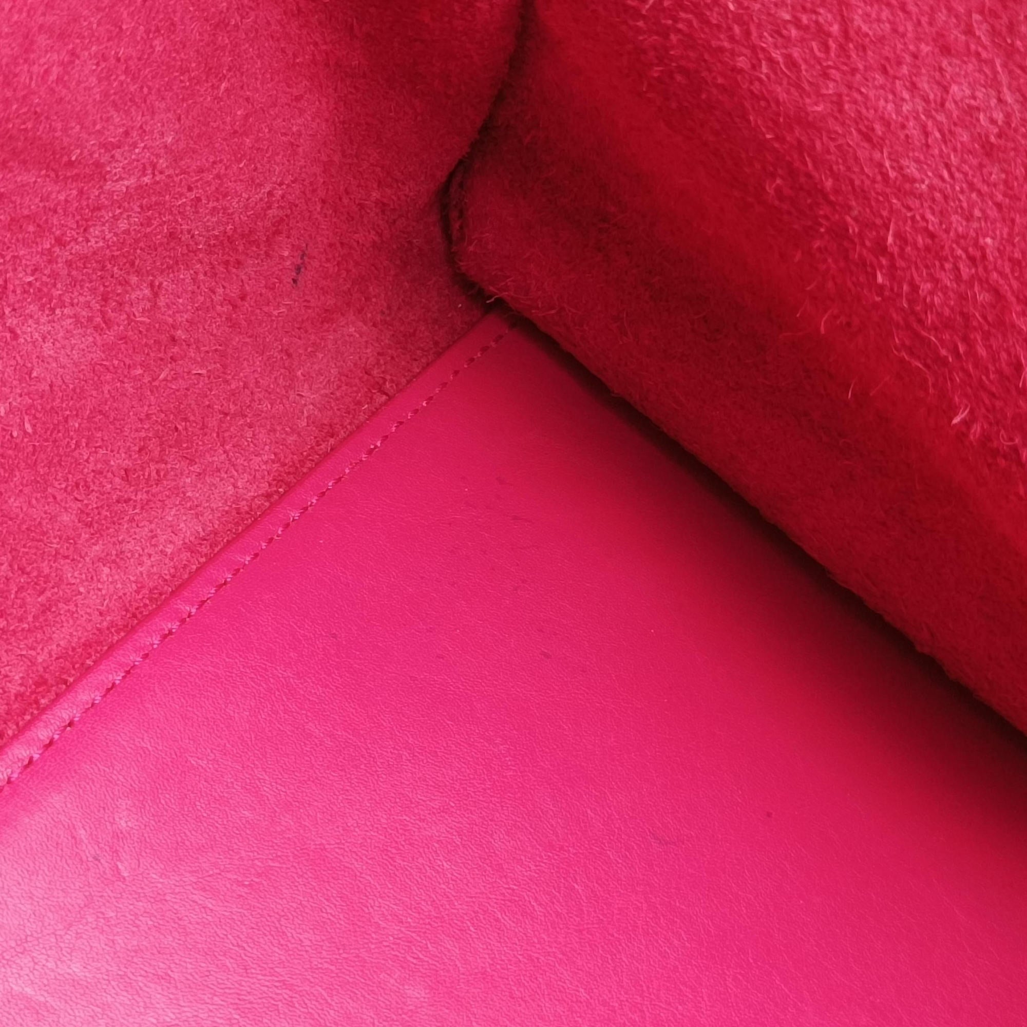 Pre-owned Yves Saint Laurent Y Ligne Petit Cabas Rose Leather 311210 shoulderbag | stylenewstar