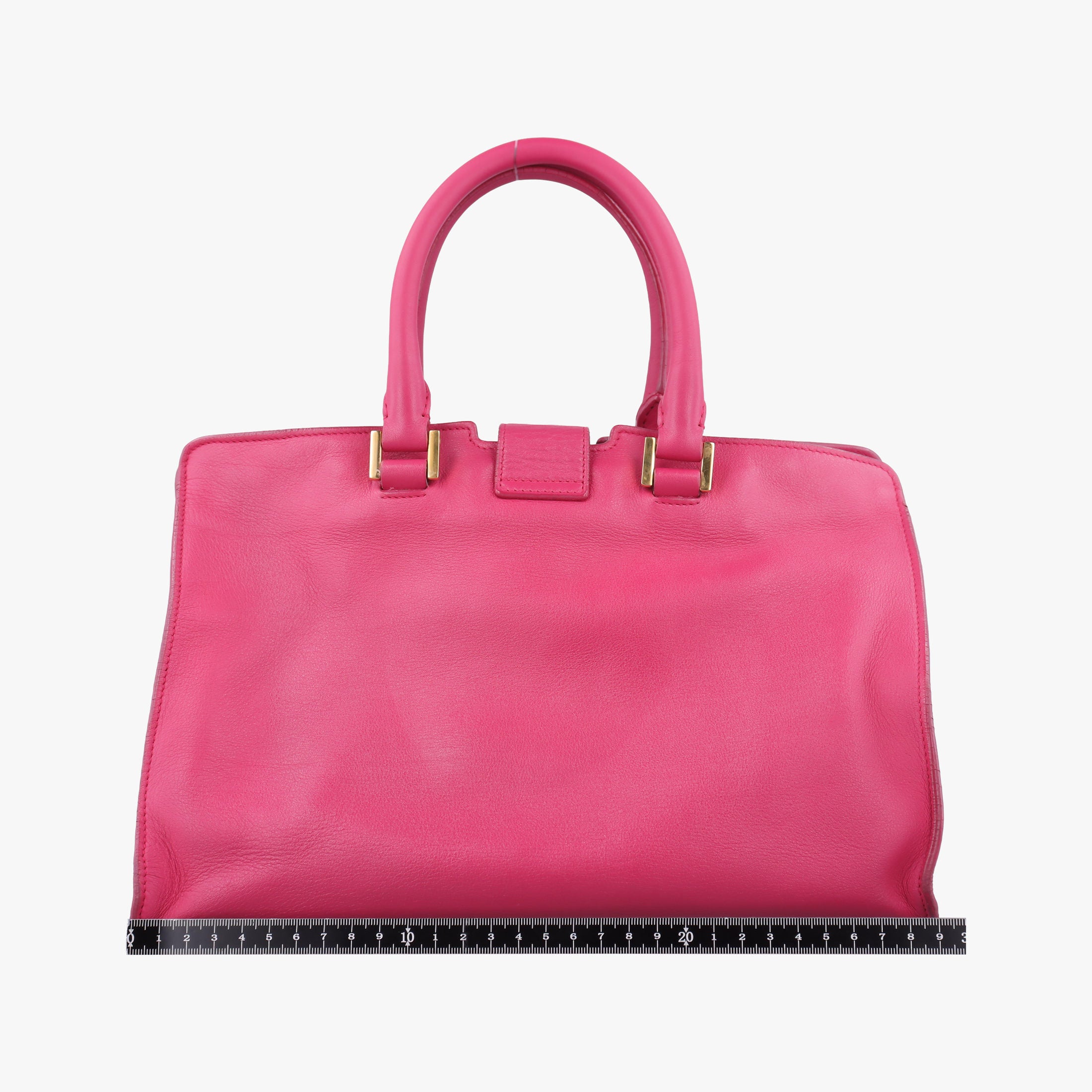 Pre-owned Yves Saint Laurent Y Ligne Petit Cabas Rose Leather 311210 shoulderbag | stylenewstar