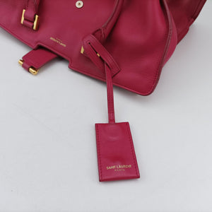 Pre-owned Yves Saint Laurent Y Ligne Petit Cabas Rose Leather 311210 shoulderbag | stylenewstar