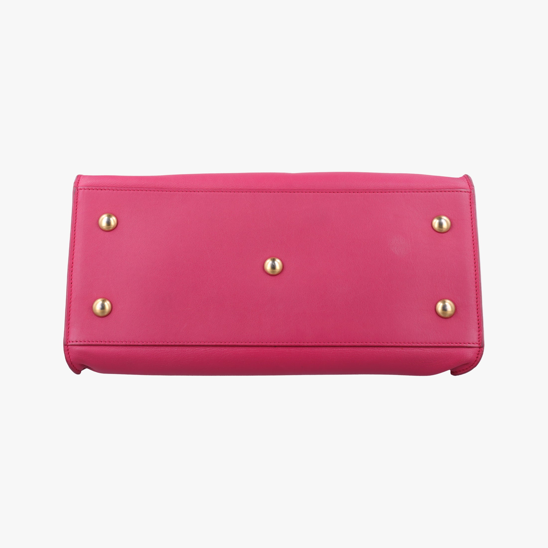 Pre-owned Yves Saint Laurent Y Ligne Petit Cabas Rose Leather 311210 shoulderbag | stylenewstar