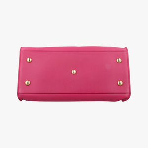 Pre-owned Yves Saint Laurent Y Ligne Petit Cabas Rose Leather 311210 shoulderbag | stylenewstar