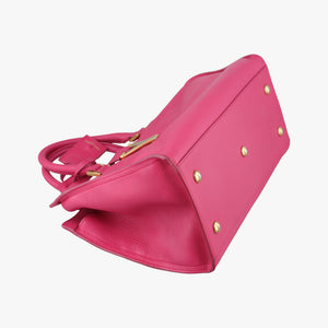 Pre-owned Yves Saint Laurent Y Ligne Petit Cabas Rose Leather 311210 shoulderbag | stylenewstar