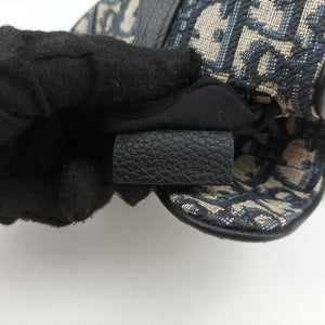 Vintage Christian Dior saddle Navy×Gray Jacquard  bum bag/waist bag | stylenewstar