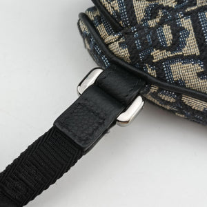 Vintage Christian Dior saddle Navy×Gray Jacquard  bum bag/waist bag | stylenewstar